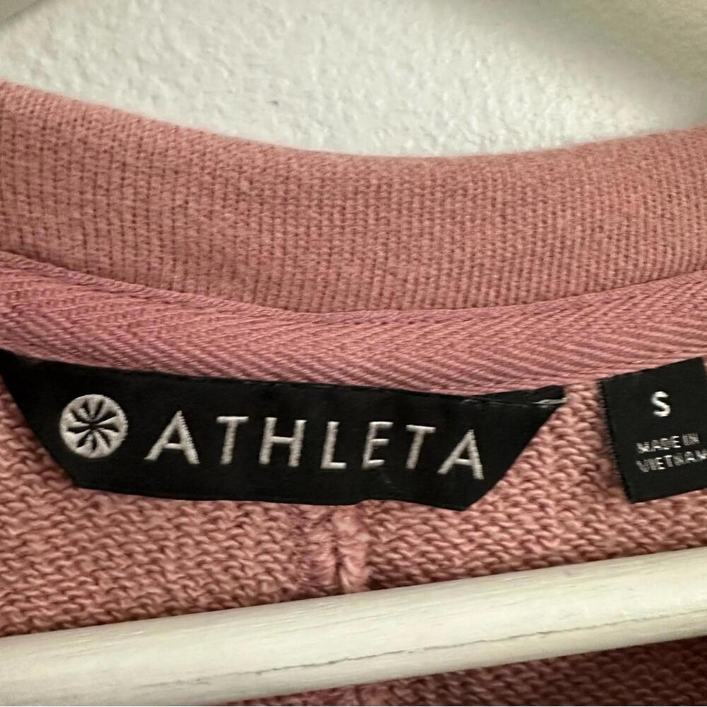 Athleta Women’s Pink Short Sleeve Tie Back Dress Size S - Picture 3 of 5